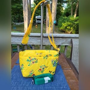 LUG. FLARE Crossbody Bag  bouquet yellow. NEW.